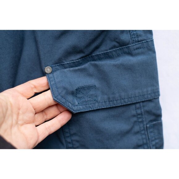 Boulder Creek Pants Men Big 44/26* Carpenter Outdoor Camping Gardening Teal Blue - Picture 4 of 7